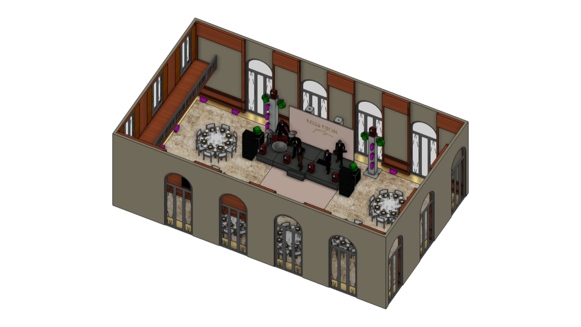 Paris - Private Party stage design 1